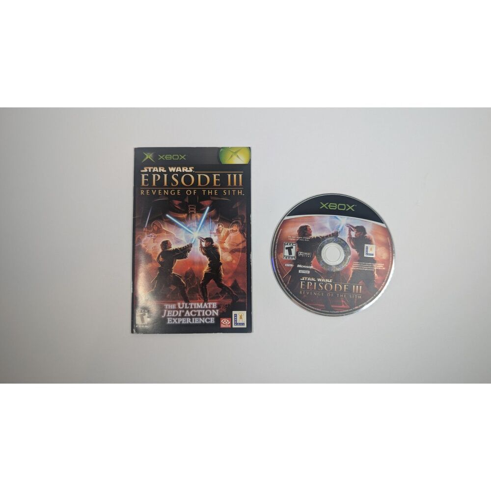 Star Wars Episode III: Revenge of the Sith (Microsoft Xbox, 2005) – w/ Manual